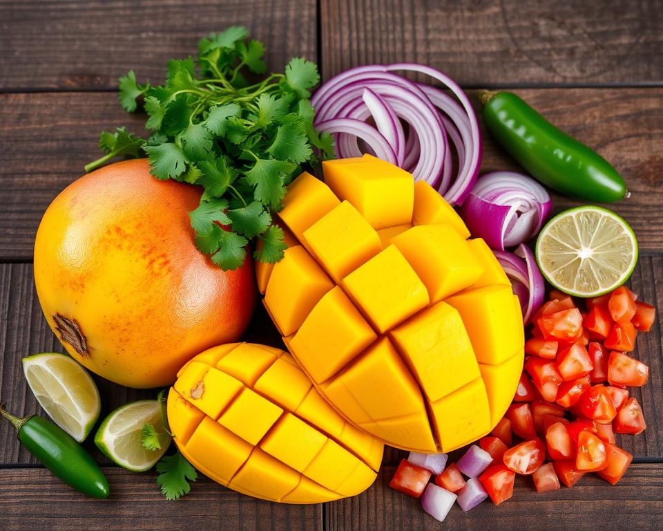 Mango salsa ingredients